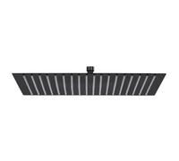 vidaXL Pomme de douche pluie Acier inoxydable 50x50 cm Carrée Noir