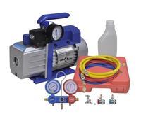 vidaXL Pompe d'aspiration à un étage et manomètres à 2 voies