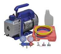 vidaXL Pompe d'aspiration à un étage et manomètres à 2 voies
