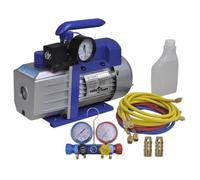 vidaXL Pompe d'aspiration à un étage et manomètres à 4 voies