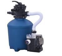 vidaXL Pompe Filtrante à Sable avec Minuterie Electrique Filtre à Sable Filtration de Piscine avec un Pré-filtre 530 W 10980 L/h Plastique
