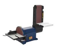 vidaXL Ponceuse à Disque et à Bande Electrique Machine à Polir Bande de Ponçage Machine-Outil de Meulage Bord Déchiqueté 500 144832