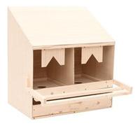 vidaXL Pondoir 2 compartiments 63x40x65 cm Pinède solide G
