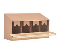 Vidaxl Pondoir 4 Compartiments 106x40x59 Cm Bois De Pin Massif