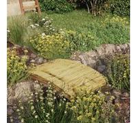 Vidaxl Pont De Jardin 110x74 Cm Bois Massif De Pin Imprã©Gnã©