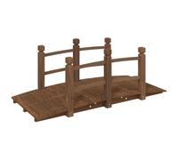 Pont de jardin avec garde-corps 150x67x56cm bois massif épicéa vidaXL vidaXL