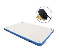 vidaXL Pont flottant gonflable Plateforme de natation 92722 300x150x15 cm Bleu et blanc