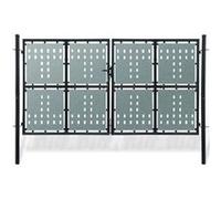Vidaxl Portail Simple De Clôture Noir 300x225 Cm