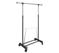 vidaXL Port-manteau réglable 4 roulettes 1 rail d'accrochage