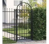 vidaXL Portail de Clôture avec Dessus Arqué Porte de Clôture Portillon de Jardin Porte de Jardin Portillon de Patio 145750