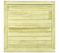vidaXL Bois Pin Imprégné Portail de Jardin 100x100 cm Arche Portillon Clôture