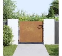 vidaXL Portail de jardin 85x100 cm acier corten 153257 Marron G