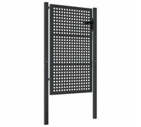 vidaXL Portail de jardin Anthracite 100x125 cm Acier 154561