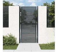 Portail de jardin Anthracite 100x200 cm Acier 154564