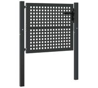 vidaXL Portail de jardin Anthracite 105 x 125 cm Acier