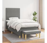 vidaXL Portail de jardin anthracite 105x130cm acier conception d'herbe