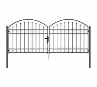 vidaXL Portail de Jardin - Barrière extérieure, diviseur de Jardin, entrée Classique, Traditionnel, pour Vie privée et sécurité.