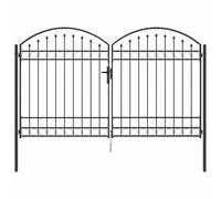 vidaXL Portail de Jardin - Barrière extérieure pour séparer l'allée et l'entrée. Style Classique et Traditionnel, pour la Vie privée et la sécurité.