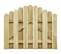 vidaXL Portail de jardin Bois de pin imprégné 100x75 cm