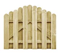 Portail de jardin bois de pin imprégné 100x75 cm Naturel bois de pin G