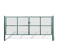 vidaXL Portillon en maille acier galvanisé 415 x 200 cm / 400 x 150 cm