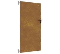 vidaXL Portail de Jardin, Portillon de Patio avec Serrure, Barrière de Sécurité, Porte d'Extérieure Terrasse, 85x200 cm Acier Corten