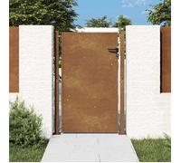 vidaXL Portail de Jardin, Portillon de Patio avec Serrure, Barrière de Sécurité, Porte d'Extérieure Terrasse, 105x155 cm 153205