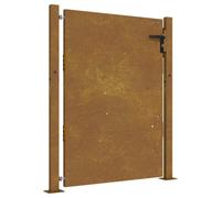 vidaXL Portail de jardin 105x155 cm acier corten