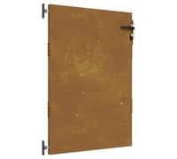 vidaXL Portail de Jardin, Portillon de Patio avec Serrure, Barrière de Sécurité, Porte d'Extérieure Terrasse, 85x125 cm Acier Corten