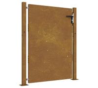 vidaXL Portail de jardin 105x155 cm acier corten