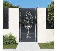 vidaXL Portail de jardin 153158 – Portillon de patio avec système verrouillable et 3 clés