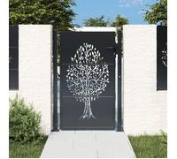 vidaXL Portail de jardin 153156 – Système verrouillable avec 3 clés – Extérieur