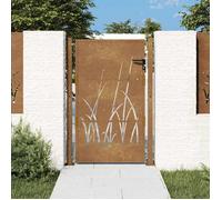 vidaXL Portail de Jardin, Portillon de Patio, Barrière de Sécurité, Porte d'Extérieure, Anthracite 105x155 cm Acier 153175