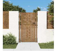 vidaXL Portail de Jardin Portillon de Patio Barrière de Sécurité Porte d'Extérieure Terrasse 105x180 cm Acier Corten 153254