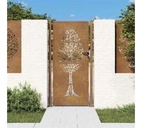 vidaXL Portail de jardin Conception de l'arbre 100x175 cm Acier Corten