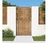 vidaXL Portail de Jardin, Portillon de Patio, Barrière de Sécurité, Porte d'Extérieure Terrasse, 105x180 cm Acier Corten 153200