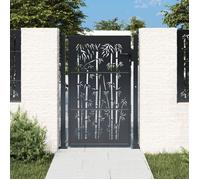 vidaXL Portail de jardin 153180 - Portillon en acier anthracite 105x130 cm