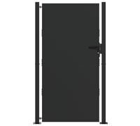 vidaXL Portail de Jardin - Un Portail Moderne en Acier Noir pour Ton Jardin ou ta terrasse. Idéal pour la sécurité et Le Style.
