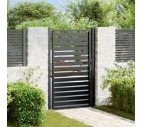 vidaXL Portail de jardin verrouillable noir 100x150 cm aluminium