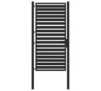 vidaXL Portail de jardin verrouillable noir 100x180 cm aluminium
