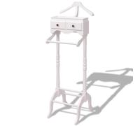 vidaXL Portant à vêtements avec armoire Bois Blanc