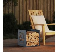 vidaXL Portant de bois chauffage anthracite 40x40x40 cm