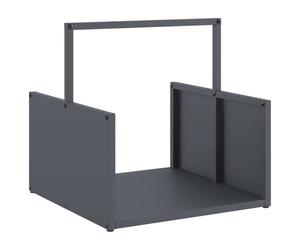vidaXL Portant de Bois Chauffage Anthracite 40x40x40 cm