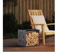 vidaXL Portant de bois chauffage anthracite 40x40x40 cm, support à bûches de cheminée, support à bûches, support à bûches 864251