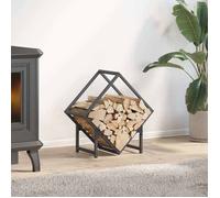 vidaXL Portant de bois chauffage anthracite 50x25x50 cm, support à bûches de cheminée, support à bûches, support à bûches 864277