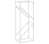 vidaXL Support à bûches Portant de bois de chauffage 40x25x100 cm Blanc intérieur