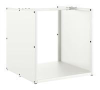 vidaXL Support à bûches Portant de Bois Chauffage Blanc 40x40x40 cm