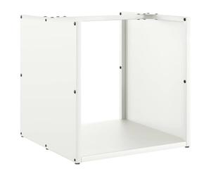vidaXL Portant de bois chauffage blanc 40x40x40 cm