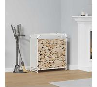 Portant de bois chauffage noir 44x28x65 cm support à bûches de cheminée vidaXL