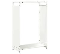 vidaXL Portant de Bois Chauffage Blanc 60x28x90 cm, Support à bûches de cheminée, Support à bûches, Support à bûches, Stockage de bûches d'intérieur